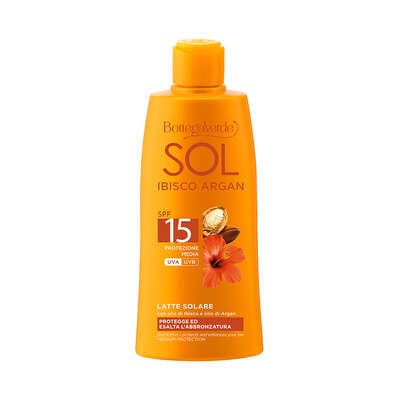 Leite Corpo Sol Ibisco Argan FP 15 200ml