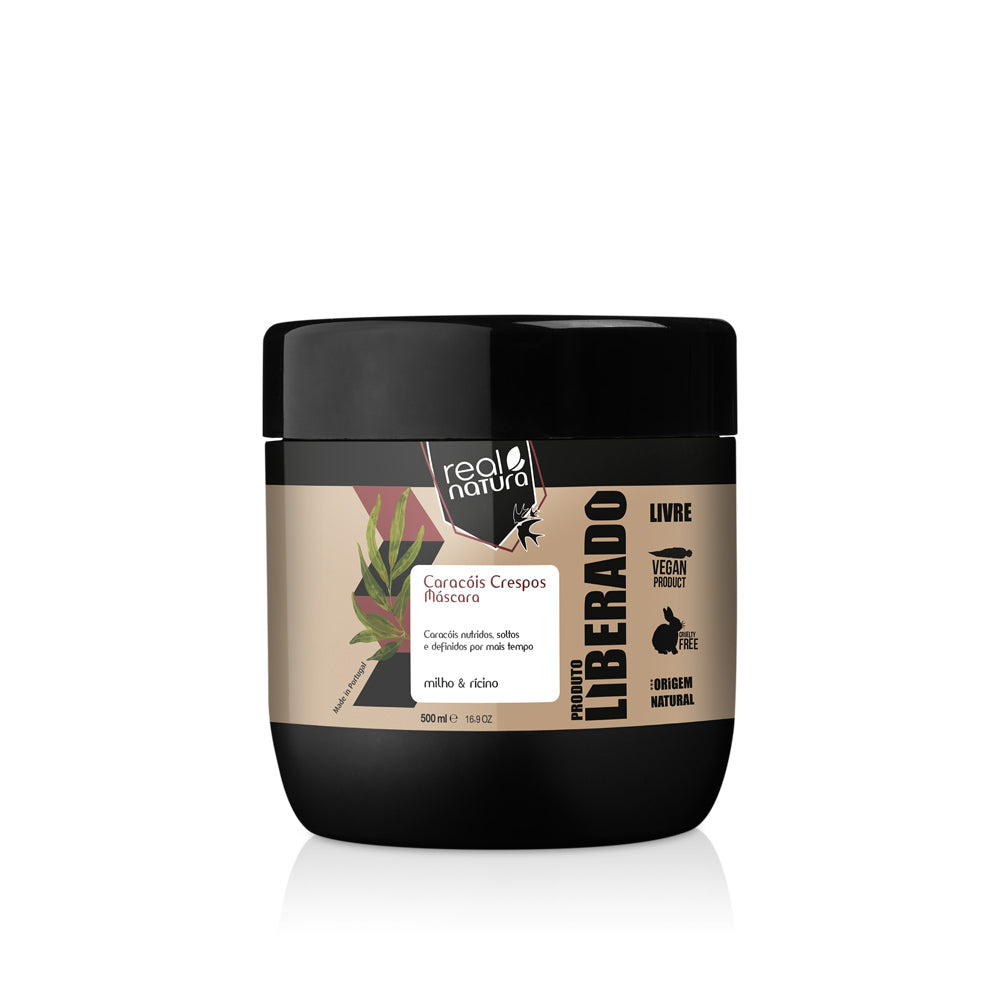 Máscara Caracóis Crespos Real Natura 500ml