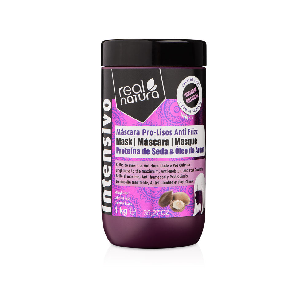 Máscara Pro Lisos Anti Frizz Real Natura 1000ml