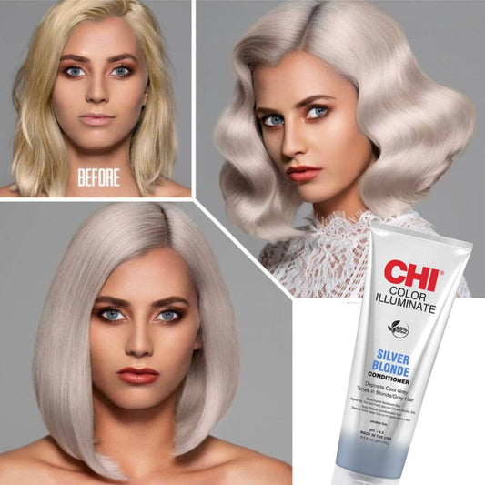 Condicionador Tonalizante CHI Silver Blonde CHI Color Illuminate 251ml