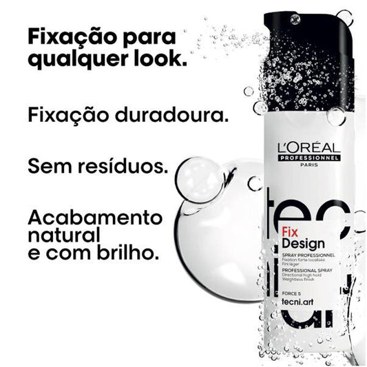 Spray Sem Gás Fix Design TecniArt L'Oréal Professionnel 200ml