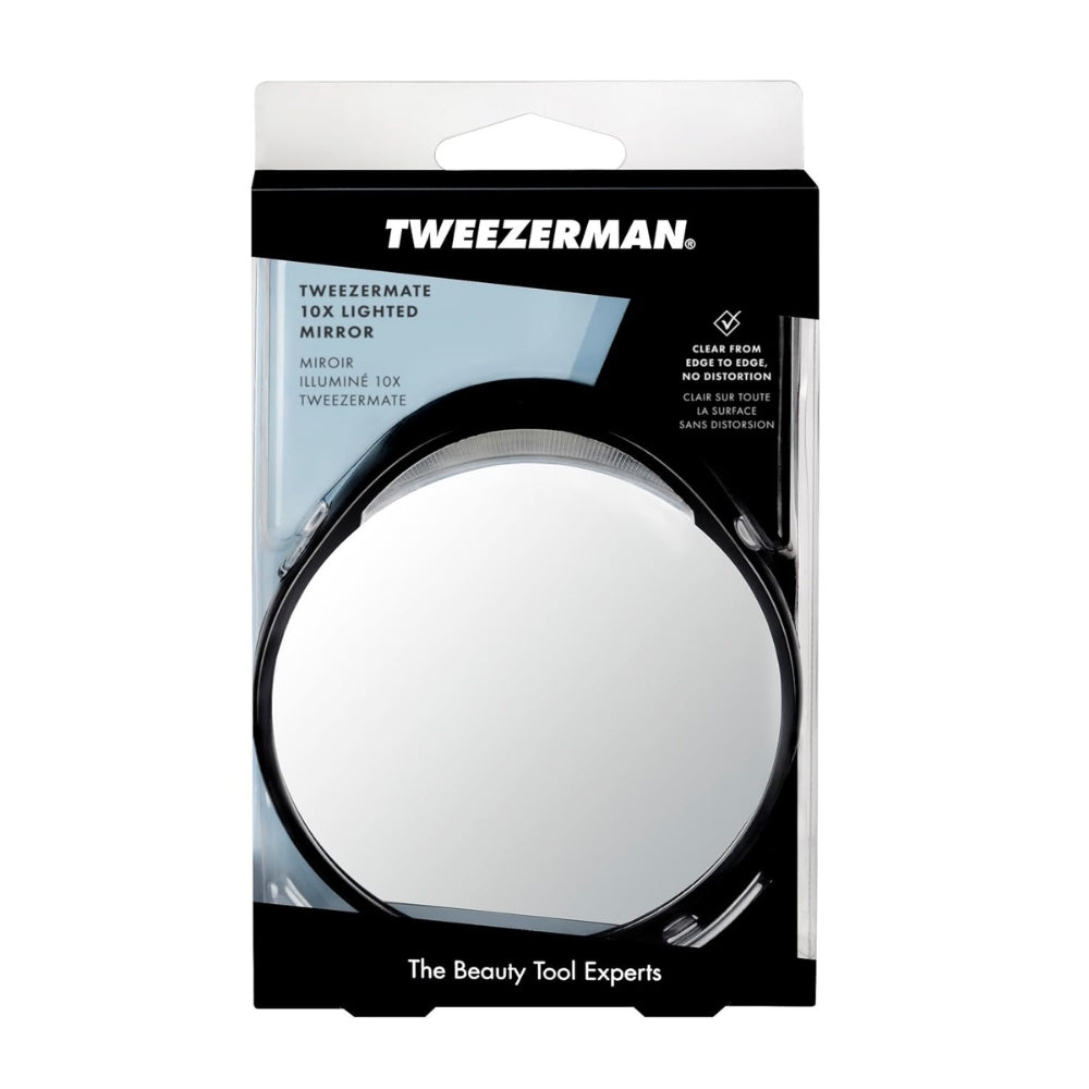 Espelho Aumento 10x com Luz Tweezerman