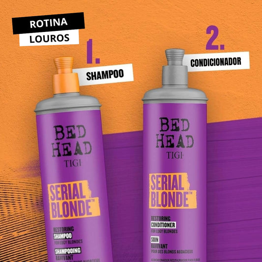 Match Louros Luminosos Serial Blond Bed Head Shampoo + Condicionador 400ml