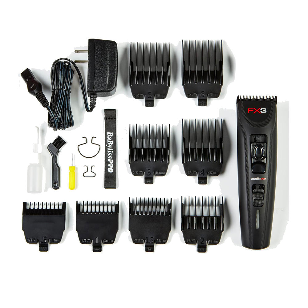 Máquina de Cortar Cabelo FX3 Clipper Black FXX3CBE Babyliss Pro