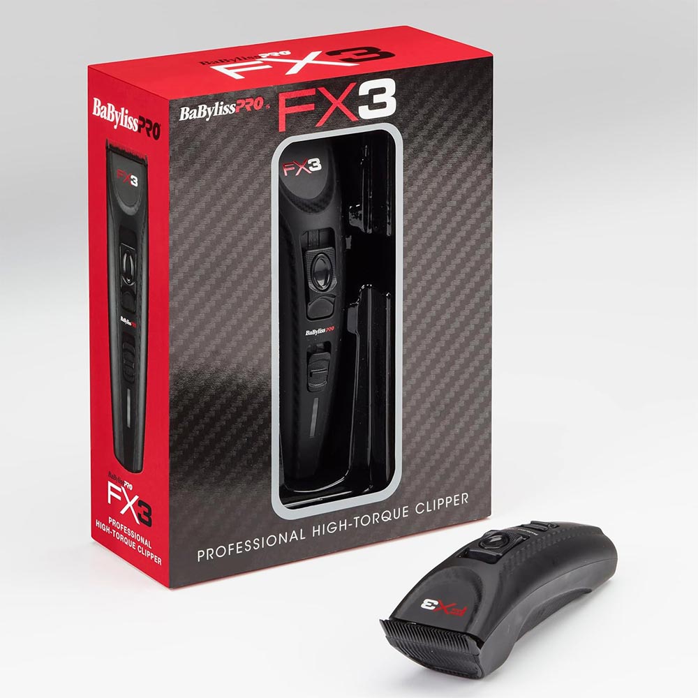 Máquina de Cortar Cabelo FX3 Clipper Black FXX3CBE Babyliss Pro