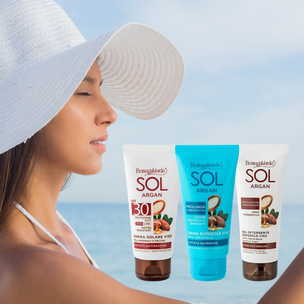 Ritual Rosto Sol Argan Limpeza + Proteção + After Sun