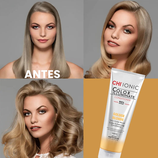 Condicionador Realçador de Cor Loiro Dourado CHI Color Illuminate Golden Blonde 251ml