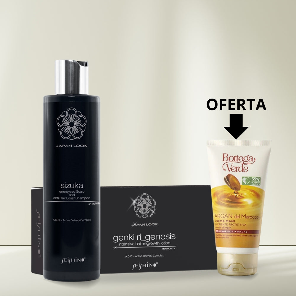Cuidado Anti Queda Seishin + Oferta Creme de Mãos Argan 75ml