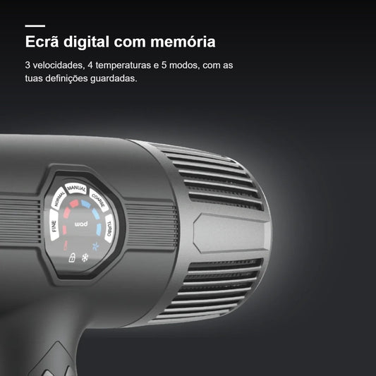 Secador Elite Pro Wad com ecrã digital e memória