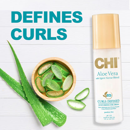 Creme de Caracóis CHI Curls Defined Aloe Vera