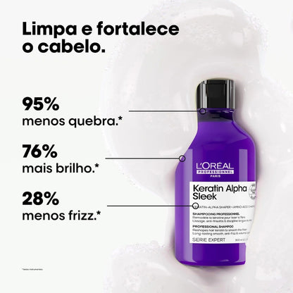 Shampoo Antifrizz Keratin Alpha Sleek