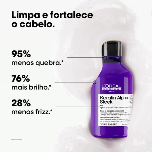Shampoo Antifrizz Keratin Alpha Sleek