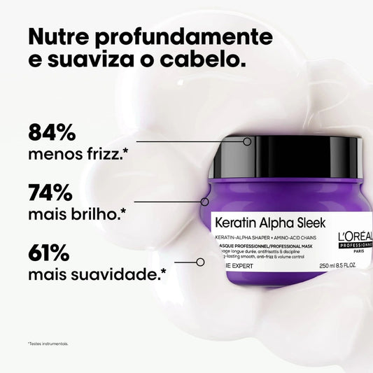 Máscara Antifrizz Keratin Alpha Sleek