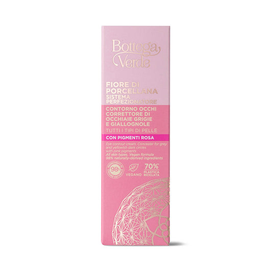 Creme Contorno Olhos Rosa Todos Tipos Pele Fiore di Porcellana 10ml