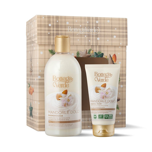 Coffret Almond Dolci Gel de Banho e Creme de Mãos