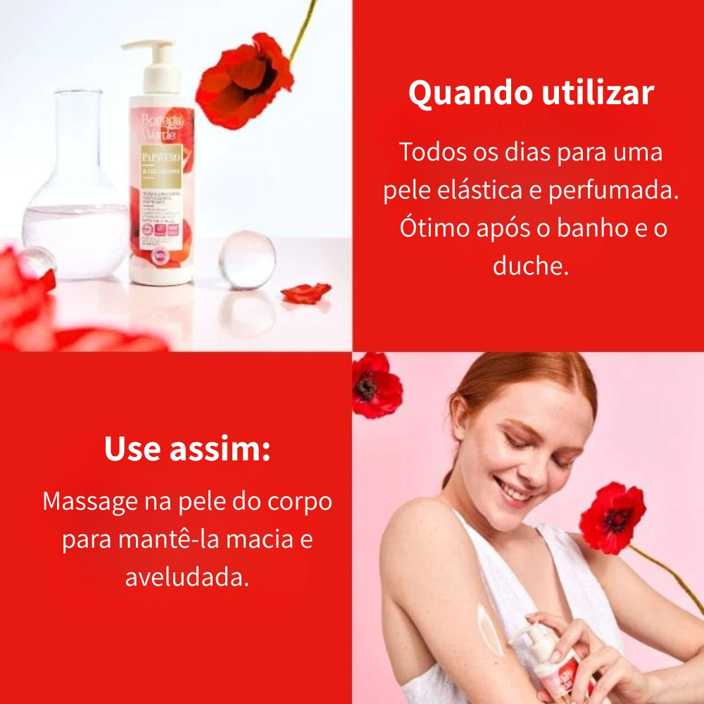 Creme Corporal Papavero e Collagene 200ml