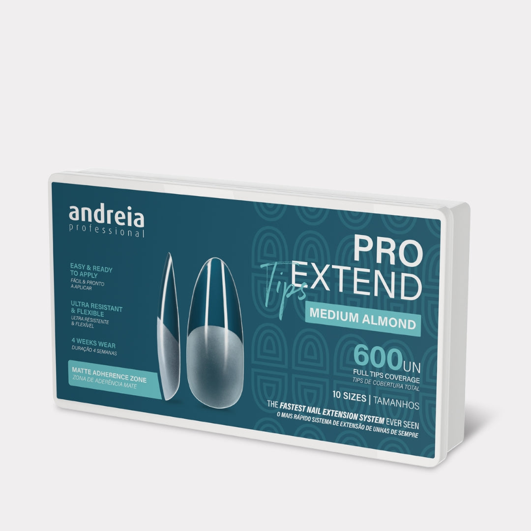 Extensões de Unhas PRO Extend Tips Medium Almond Andreia Professional