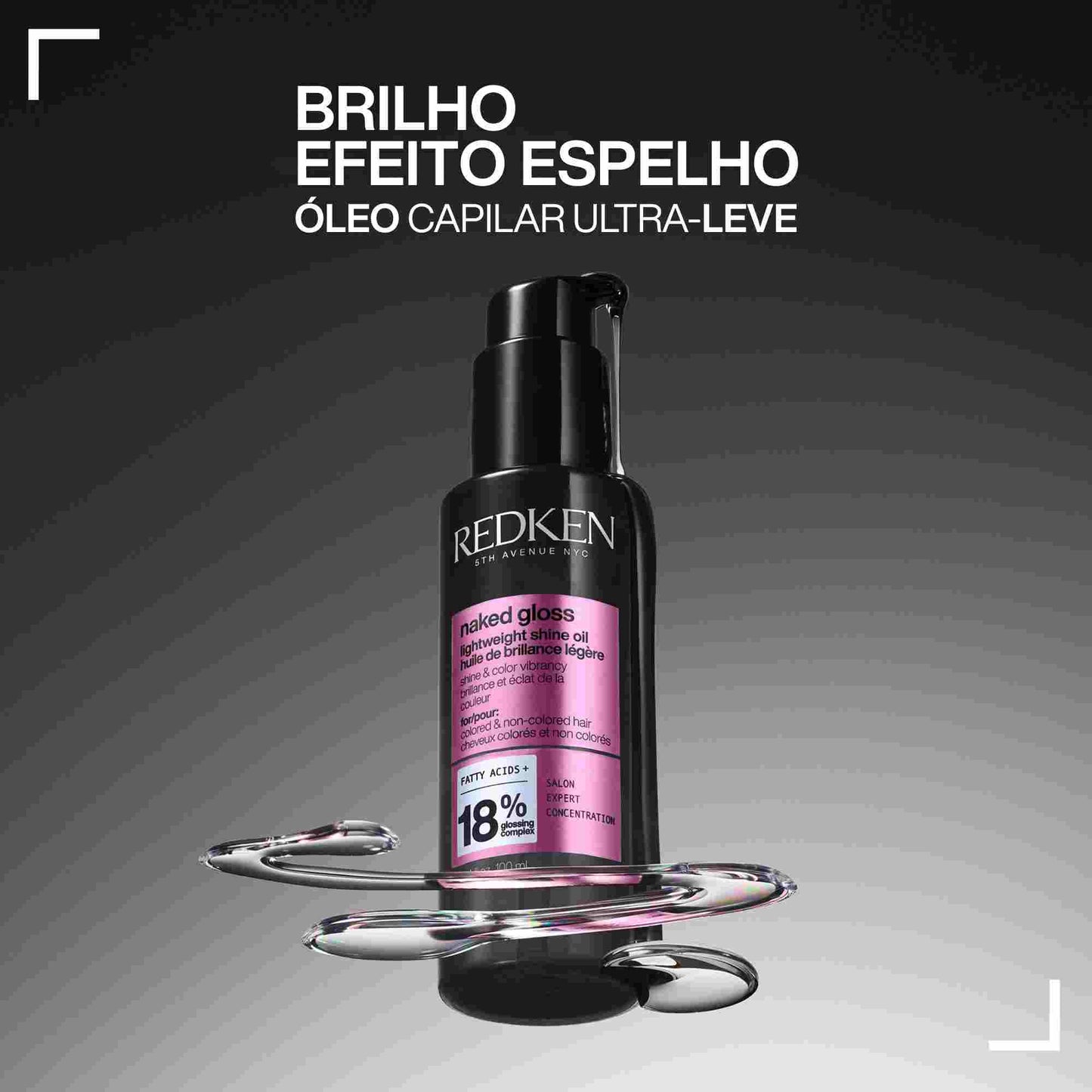 Óleo Naked Gloss Acidic Color Gloss Redken 100ml