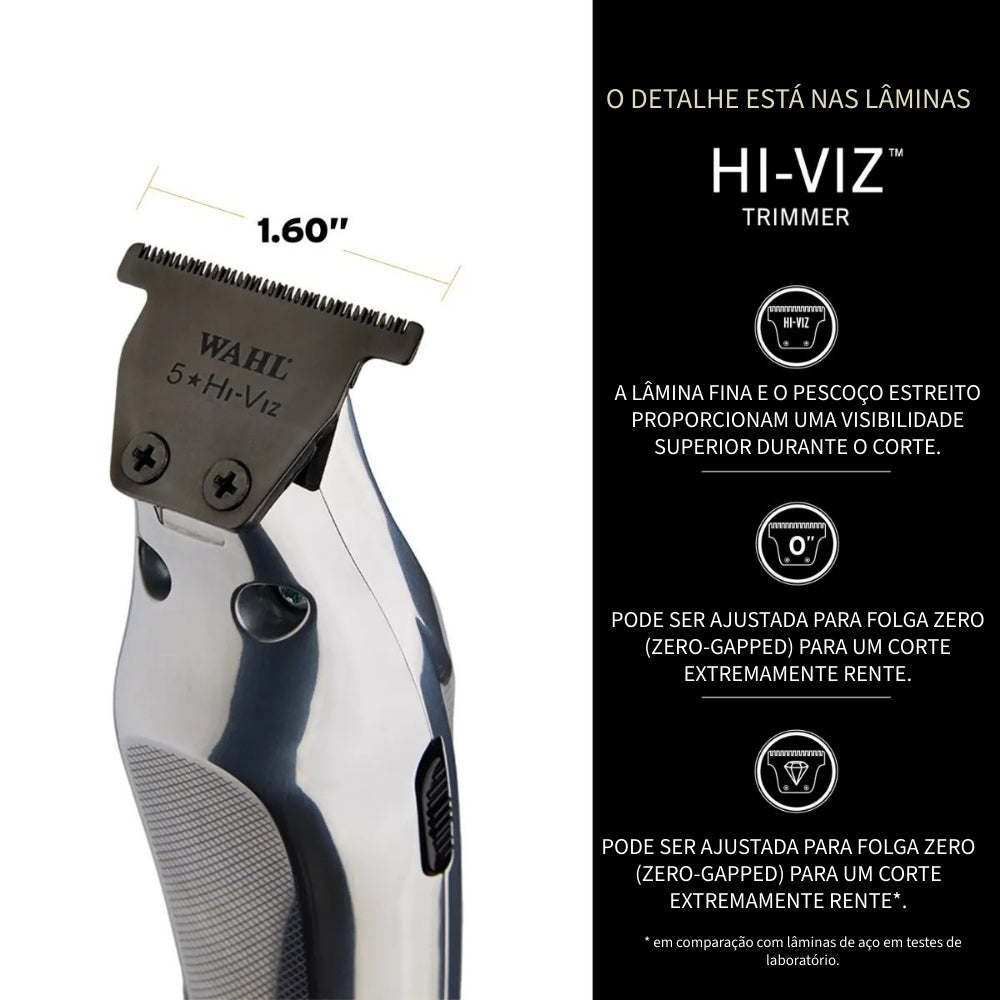 Máquina de Contornos HI-VIZ Litio Cordless Trimmer Wahl