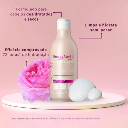 Shampoo Ácido Hialurónico e Peónia Bottega Verde 250ml
