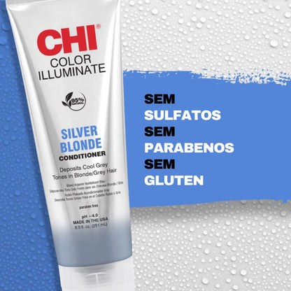 Condicionador Tonalizante CHI Silver Blonde CHI Color Illuminate 251ml