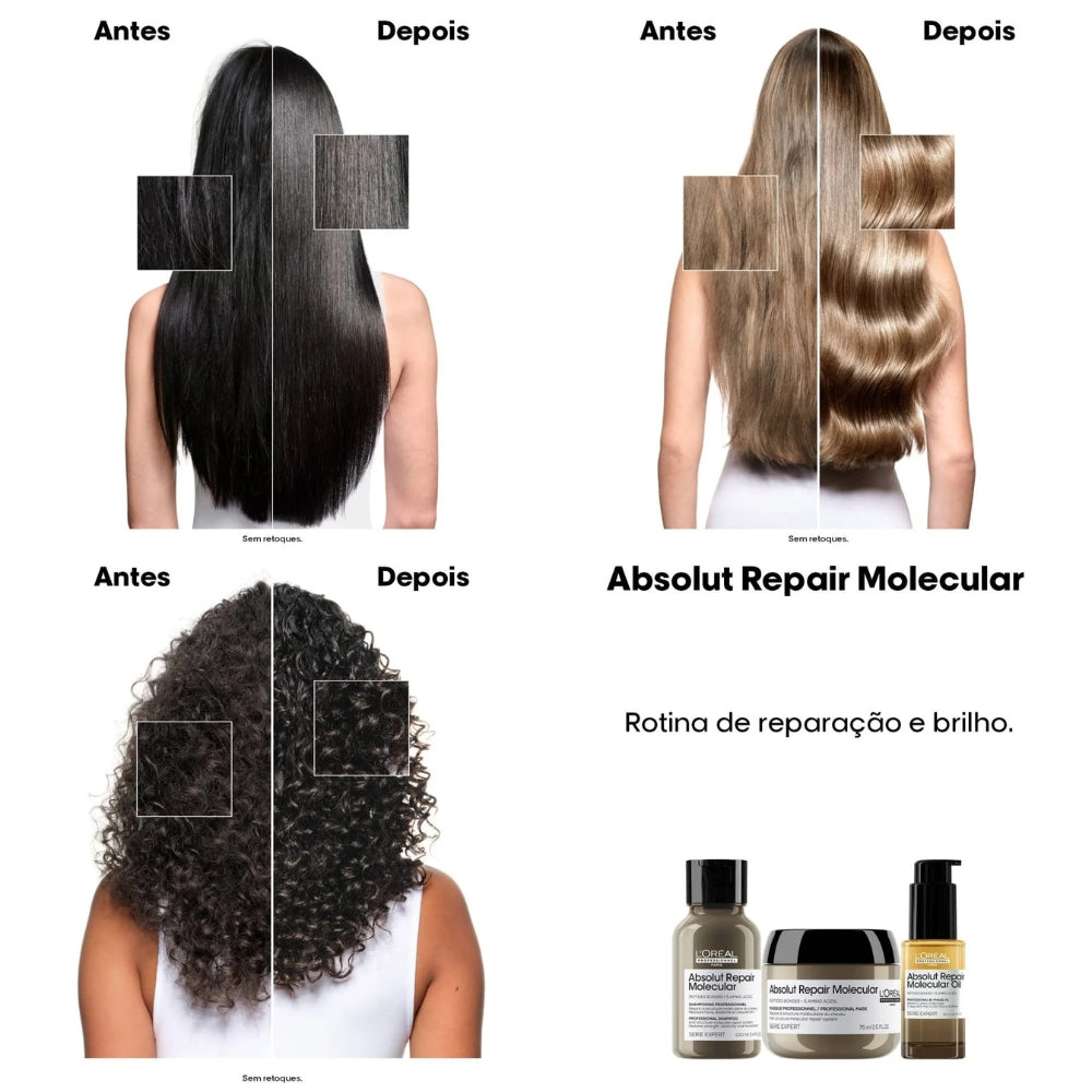 Óleo Absolut Repair Molecular 90ml L'Oréal Professionnel