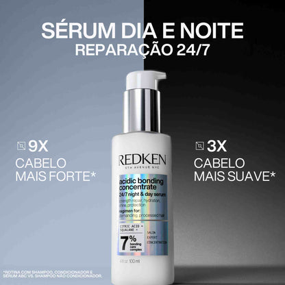 Acidic Bonding Concentrate Sérum 24/7 Dia e Noite Redken