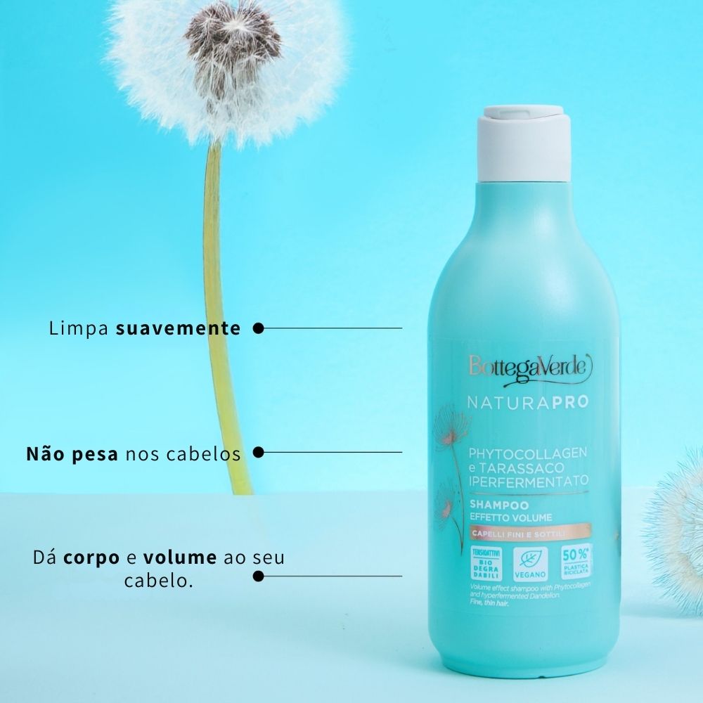 Shampoo Volume Effect Natura Pro Bottega Verde 250ml