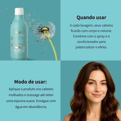 Shampoo Volume Effect Natura Pro Bottega Verde 250ml