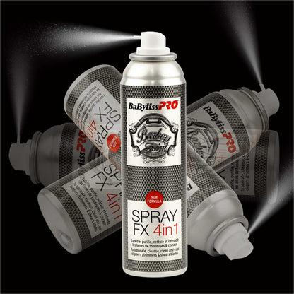 Spray Lubrificante 4 em 1 para Máquinas Babyliss PRO