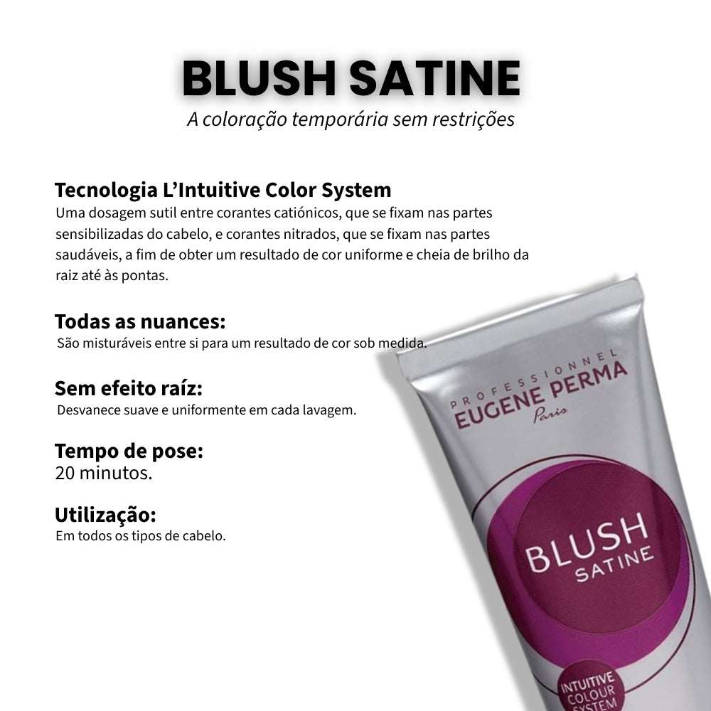 Blush Satine Coloração Temporária Sem Amoníaco