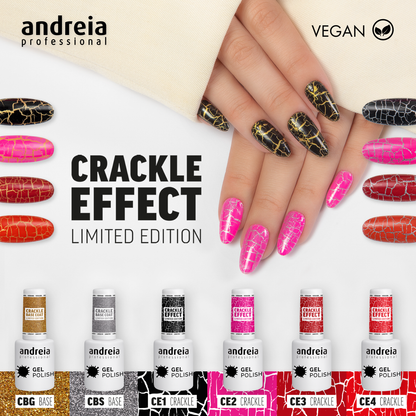 Verniz Gel Polish Crackle Effect Andreia Professional