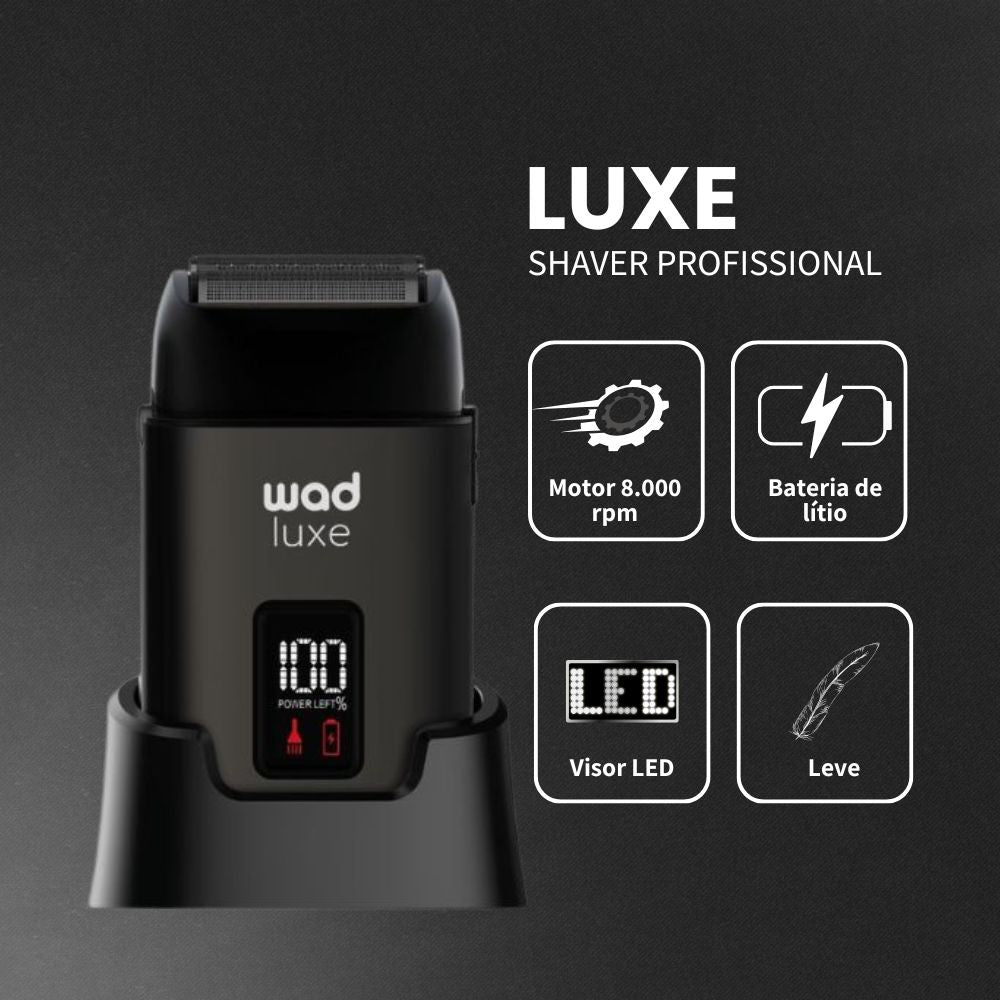 Máquina de Barba Shaver Luxe Black Wad