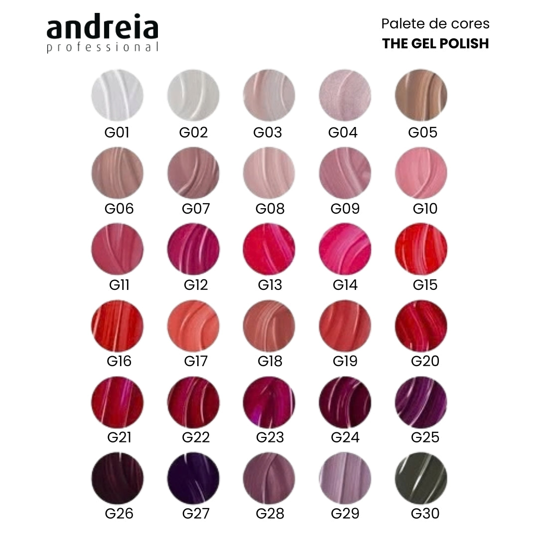 Catálogo de cores The Gel Polish Andreia Professional I