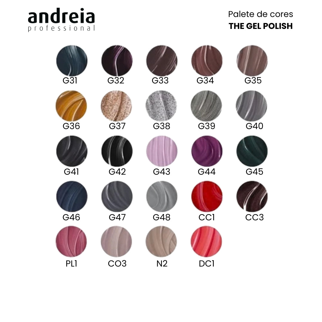 Catálogo de cores The Gel Polish Andreia Professional II