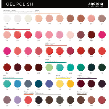 Catálogo de cores Gel Polish Andreia Professional I
