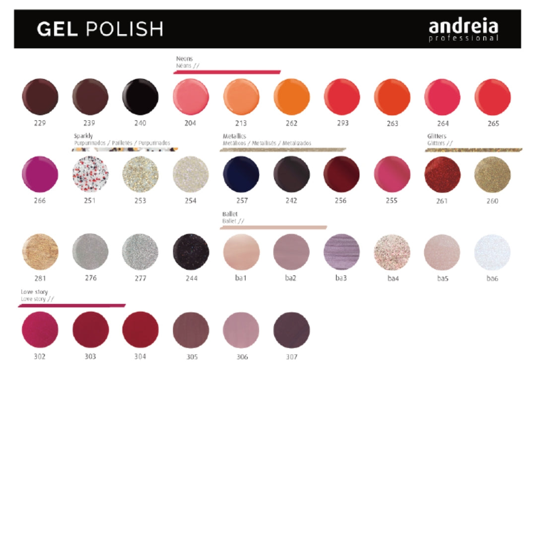 Catálogo de cores Gel Polish Andreia Professional II