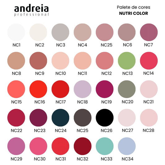 Catálogo de cores Nutri Color Andreia Professional I