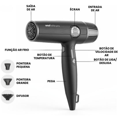 Secador Profissional Elite Pro 2400W Wad