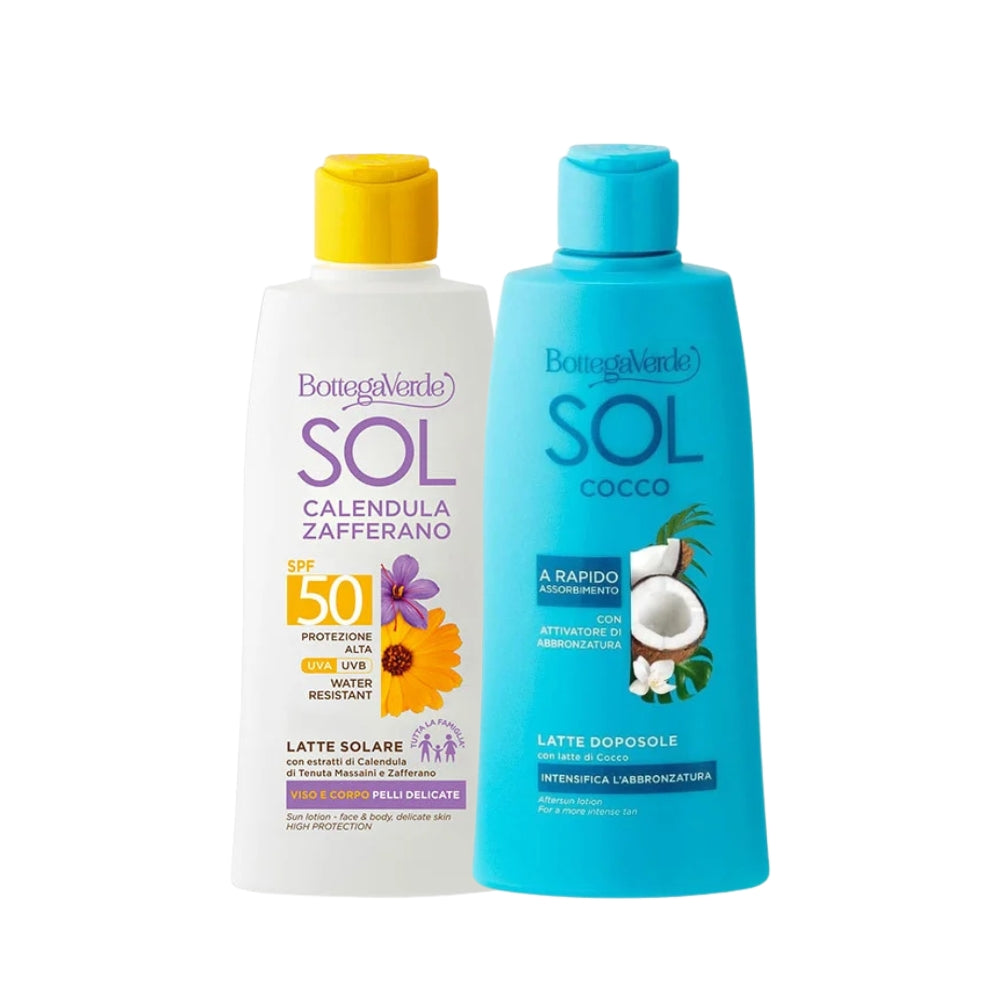 Ritual Sol Calendula Zaferrano e Cocco Protetor e After Sun
