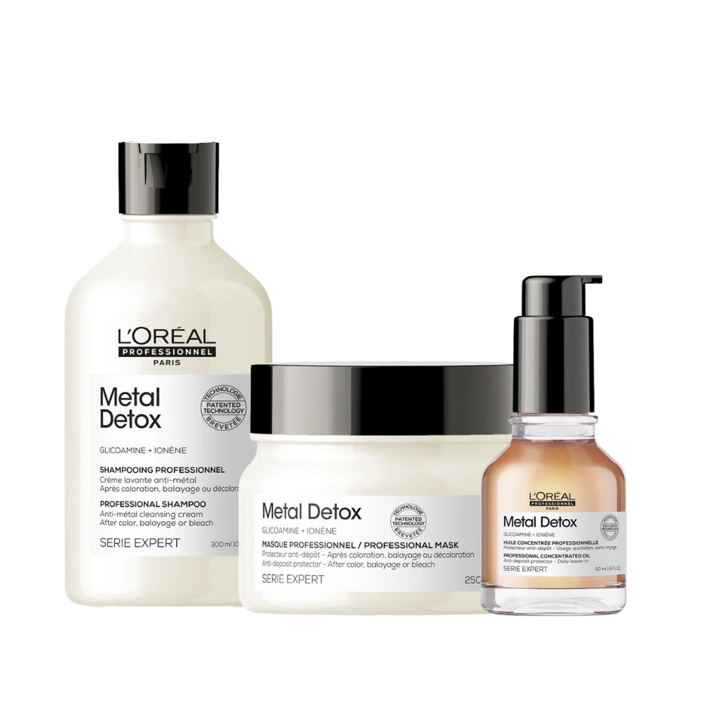Match Metal Detox L'Óreal Professionnel Shampoo + Máscara + Sérum