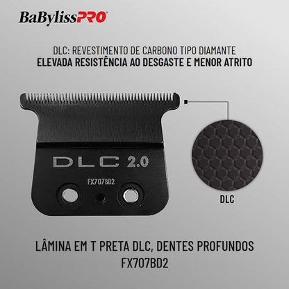 Lâmina de Substituição em T DLC Babyliss Pro FX707BD2 — detalhe
