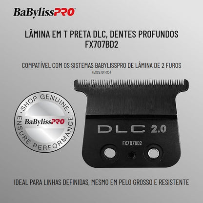 Lâmina de Substituição em T DLC Babyliss Pro FX707BD2 — detalhe 2