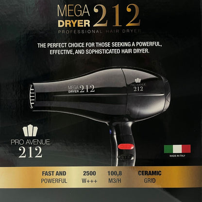 Secador de Cabelo Mega Dryer 212 Pro Avenue 2500 Watts