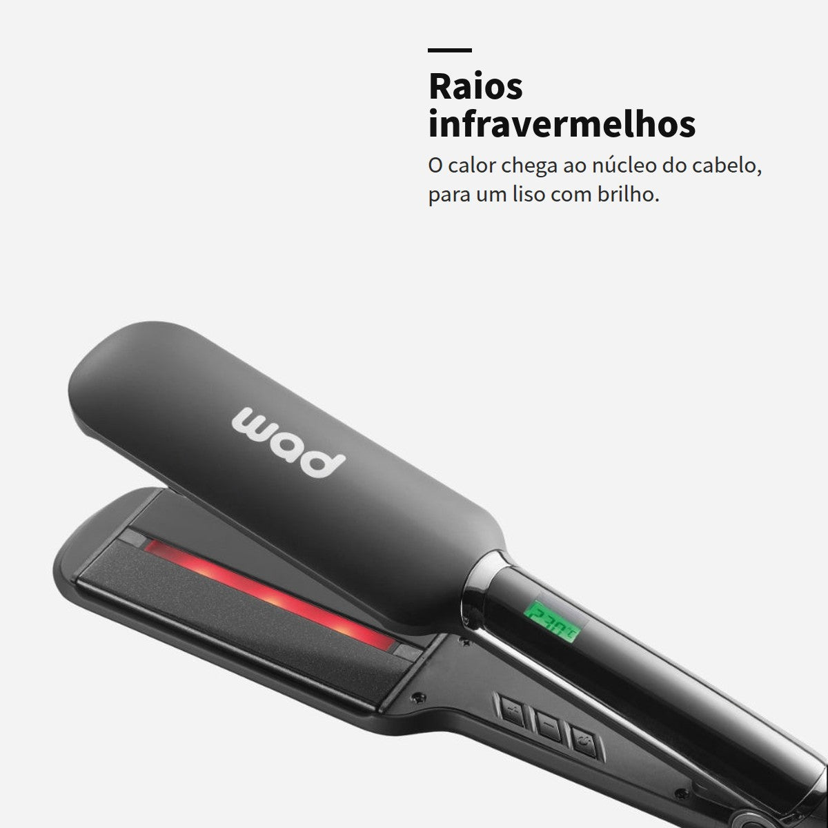 Prancha Unique Wad com raios infravermelhos