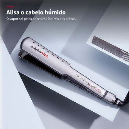 Prancha Babyliss Pro BAB2073EPE a alisar o cabelo húmido