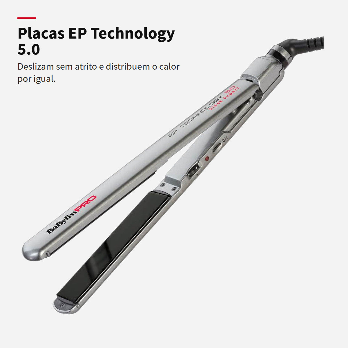 Prancha Sleek Expert Babyliss Pro com placas EP Technology 5.0