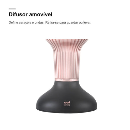 Secador Oniq Wad com difusor amovível para caracóis e ondas