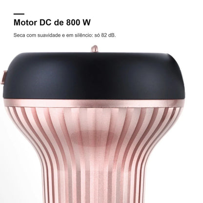 Secador Oniq Wad com motor DC de 800 W, silencioso